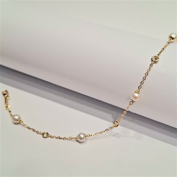 Bracciale Fanton Gioielli Donna BRACCIALI ORO in Oro giallo Cubic Zirconia BROR-167-52 - BROR-167-52